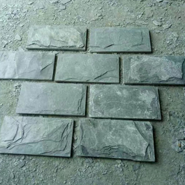 Green slate wall panels Green slate wall panels